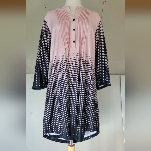 Reborn Tunic Pastel Pink Dot Pattern 1XL - Picture 4 of 8